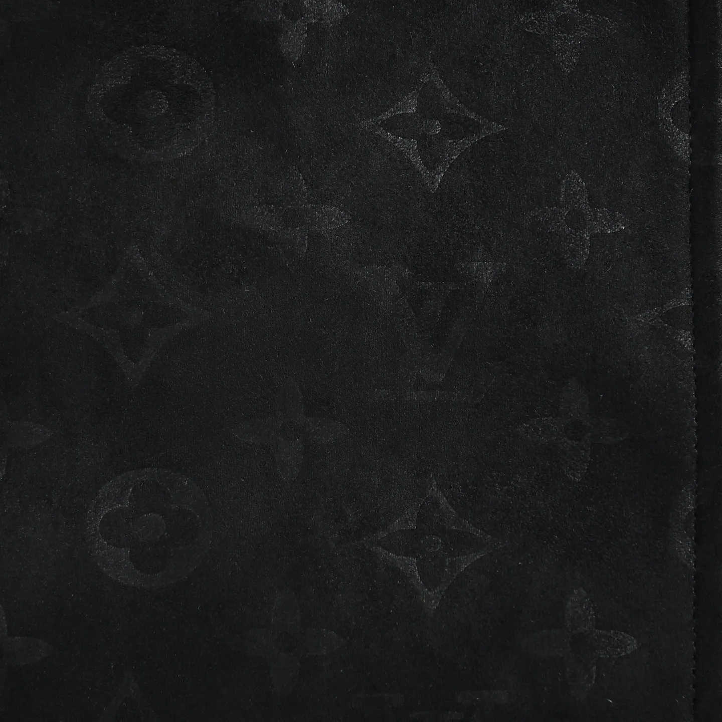 Louis Vuitton/Louis Vuitton aircraft button all-over printed embossed suede stand-collar jacket